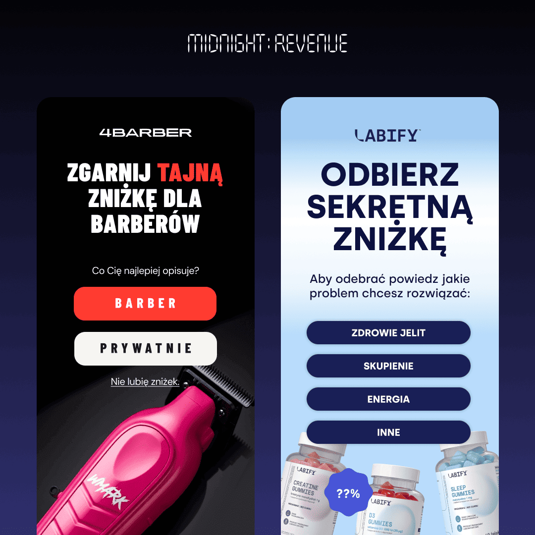 Pop-upy zbierające leady — przykład formularza